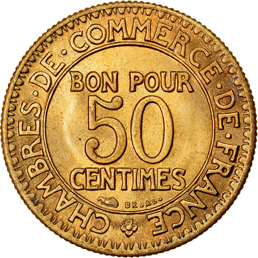 Moneta, Francia, Chambre de commerce, 50 Centimes, 1922, Paris, FDC