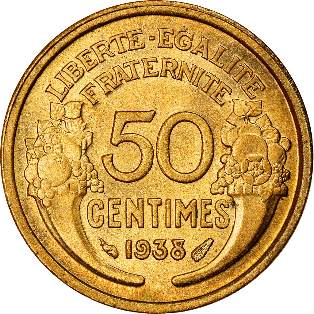 Monnaie, France, Morlon, 50 Centimes, 1938, Paris, SPL+, Aluminum-Bronze