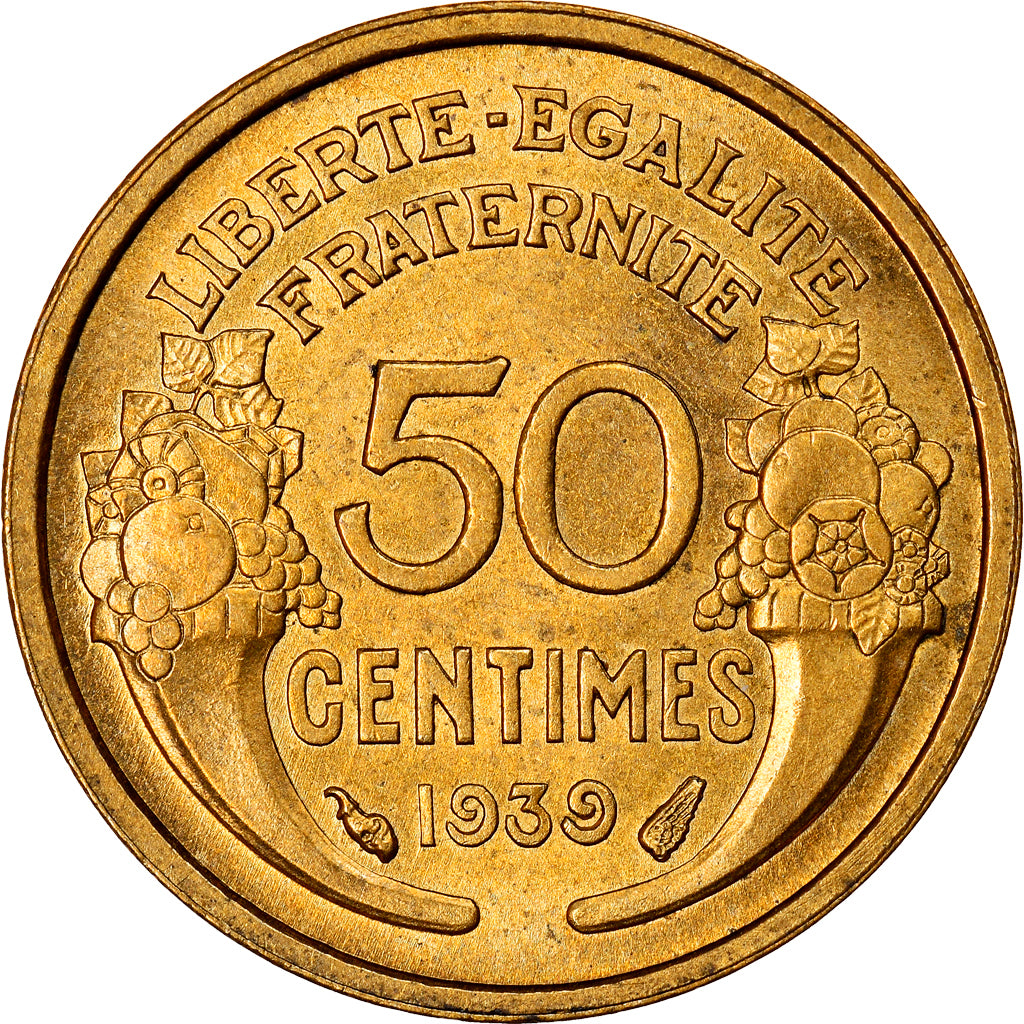Monnaie, France, Morlon, 50 Centimes, 1939, Paris, SPL, Aluminum-Bronze