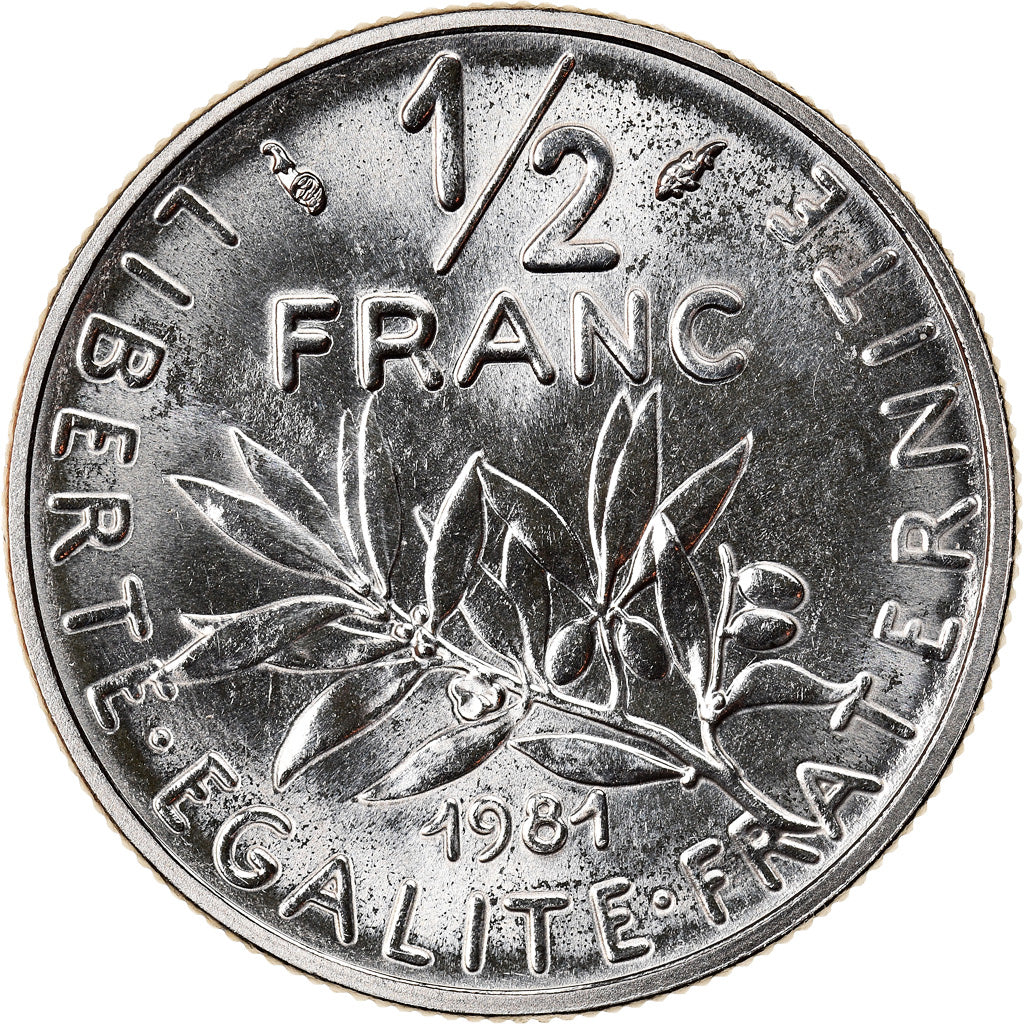 Monnaie, France, Semeuse, 1/2 Franc, 1981, Paris, FDC, Nickel, Gadoury:429