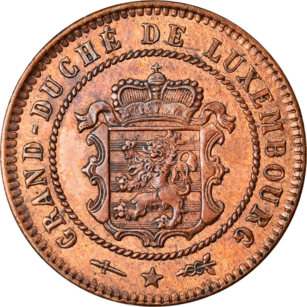 Moneta, Lussemburgo, William III, 5 Centimes, 1854, Utrecht, SPL, Bronzo