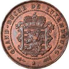 Münze, Luxemburg, William III, 2-1/2 Centimes, 1854, Utrecht, VZ+, Bronze