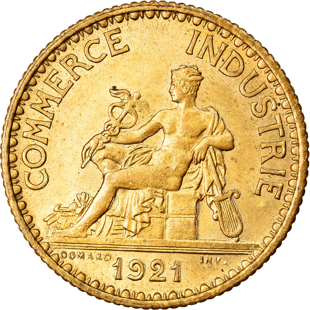 Coin, France, Chambre de commerce, Franc, 1921, Paris, Fautée, MS(63)