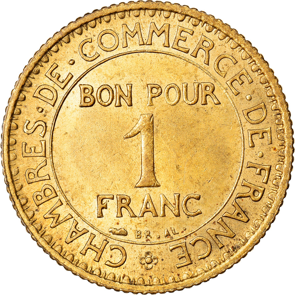 Coin, France, Chambre de commerce, Franc, 1921, Paris, Fautée, MS(63)