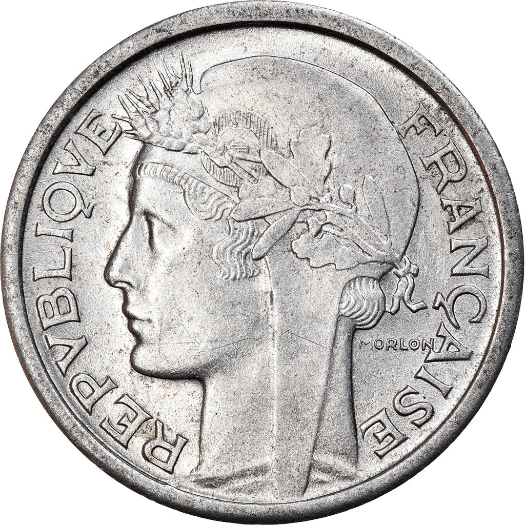 Coin, France, Morlon, Franc, 1945, Castelsarrasin, AU(55-58), Aluminum