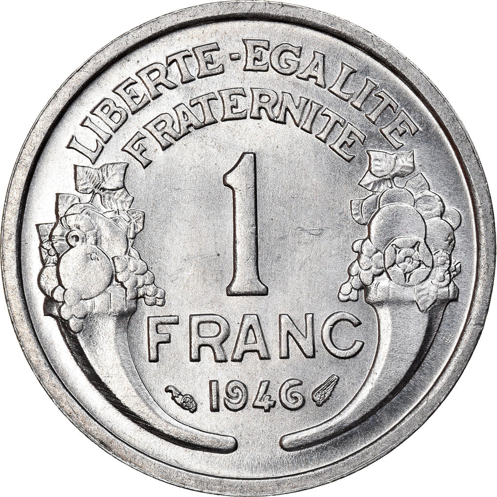 Monnaie, France, Morlon, Franc, 1946, Paris, SPL, Aluminium, KM:885a.1, Le