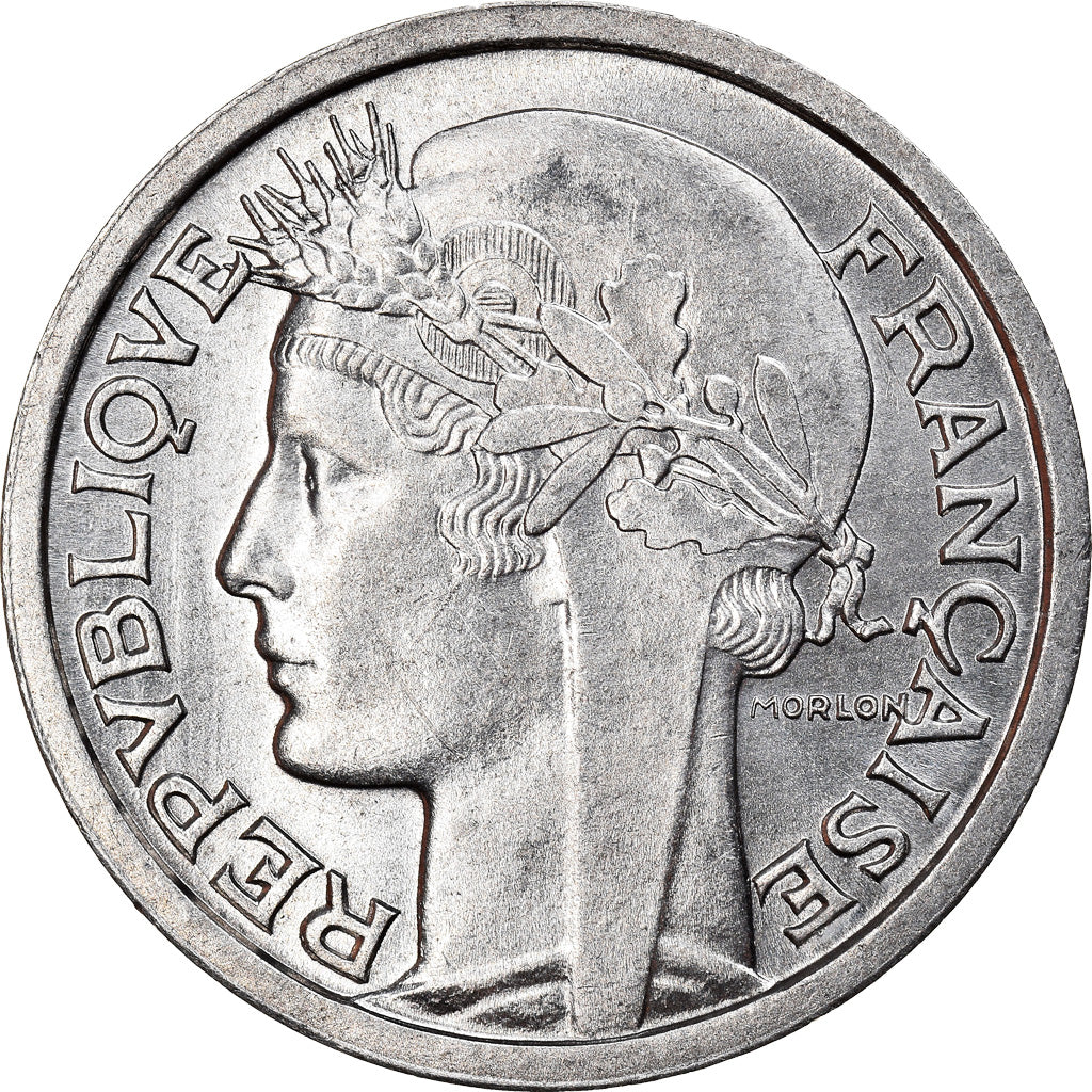 Moneta, Francja, Morlon, Franc, 1947, Paris, MS(64), Aluminium, KM:885a.1