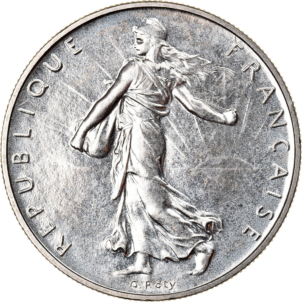 Coin, France, Semeuse, Franc, 1990, Paris, MS(65-70), Nickel, KM:925.1