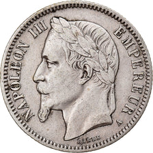 Munten, Frankrijk, Napoleon III, Napoléon III, Franc, 1867, Paris, ZF+, Zilver