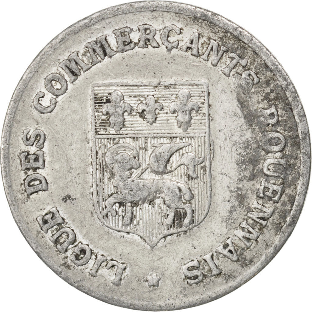 Rouen, Ligue des Commerçants, 10 Centimes 1920, Elie 15.2