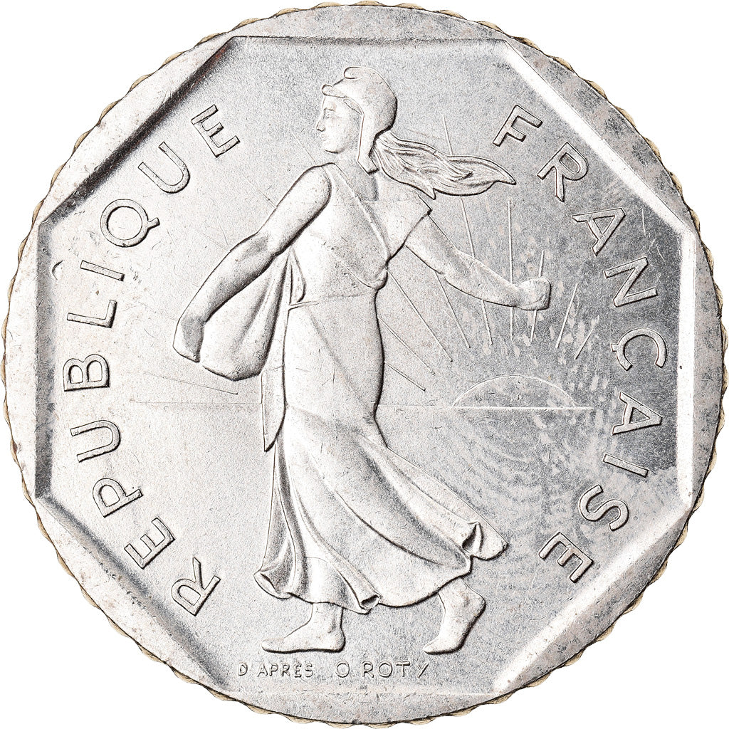 Moneda, Francia, Semeuse, 2 Francs, 1991, Paris, SC, Níquel, KM:942.2