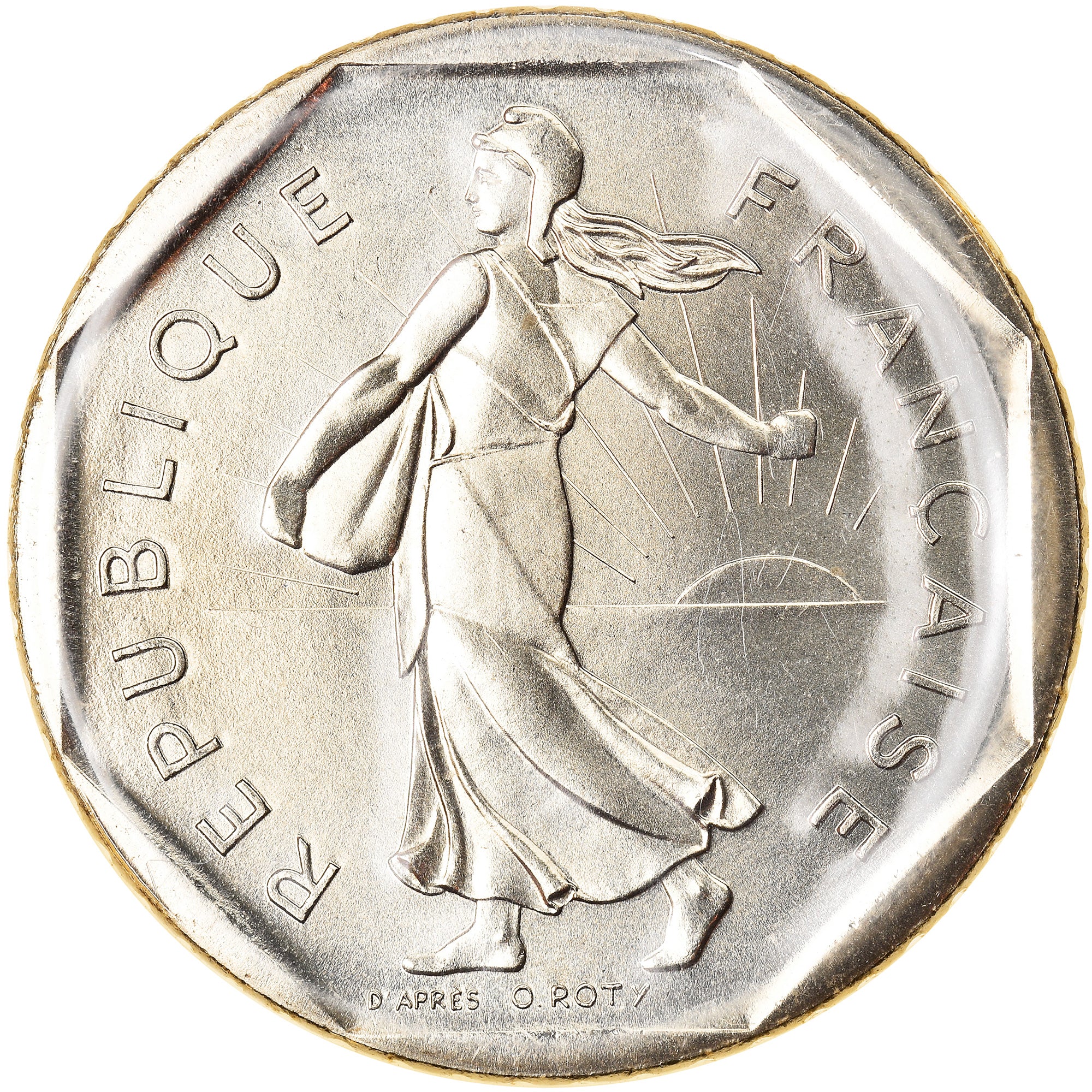 Moneda, Francia, Semeuse, 2 Francs, 1986, Paris, BU, FDC, Níquel, KM:942.1