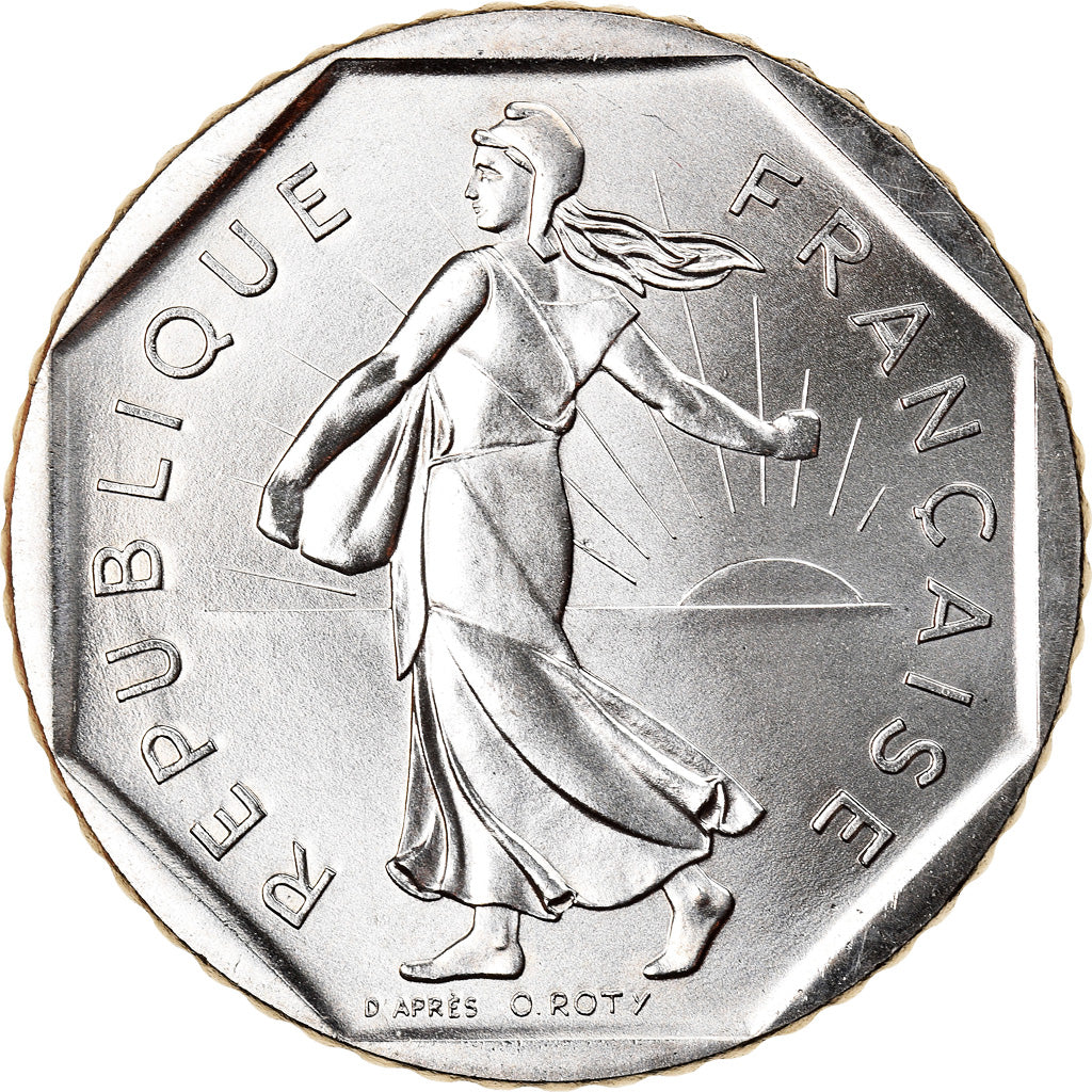 Moeda, França, Semeuse, 2 Francs, 1985, Paris, MS(65-70), Níquel, KM:942.1