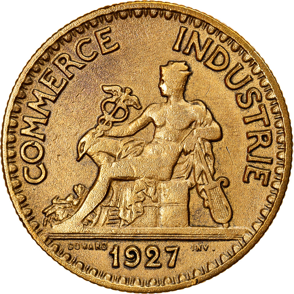 Munten, Frankrijk, Chambre de commerce, 2 Francs, 1927, Paris, FR+