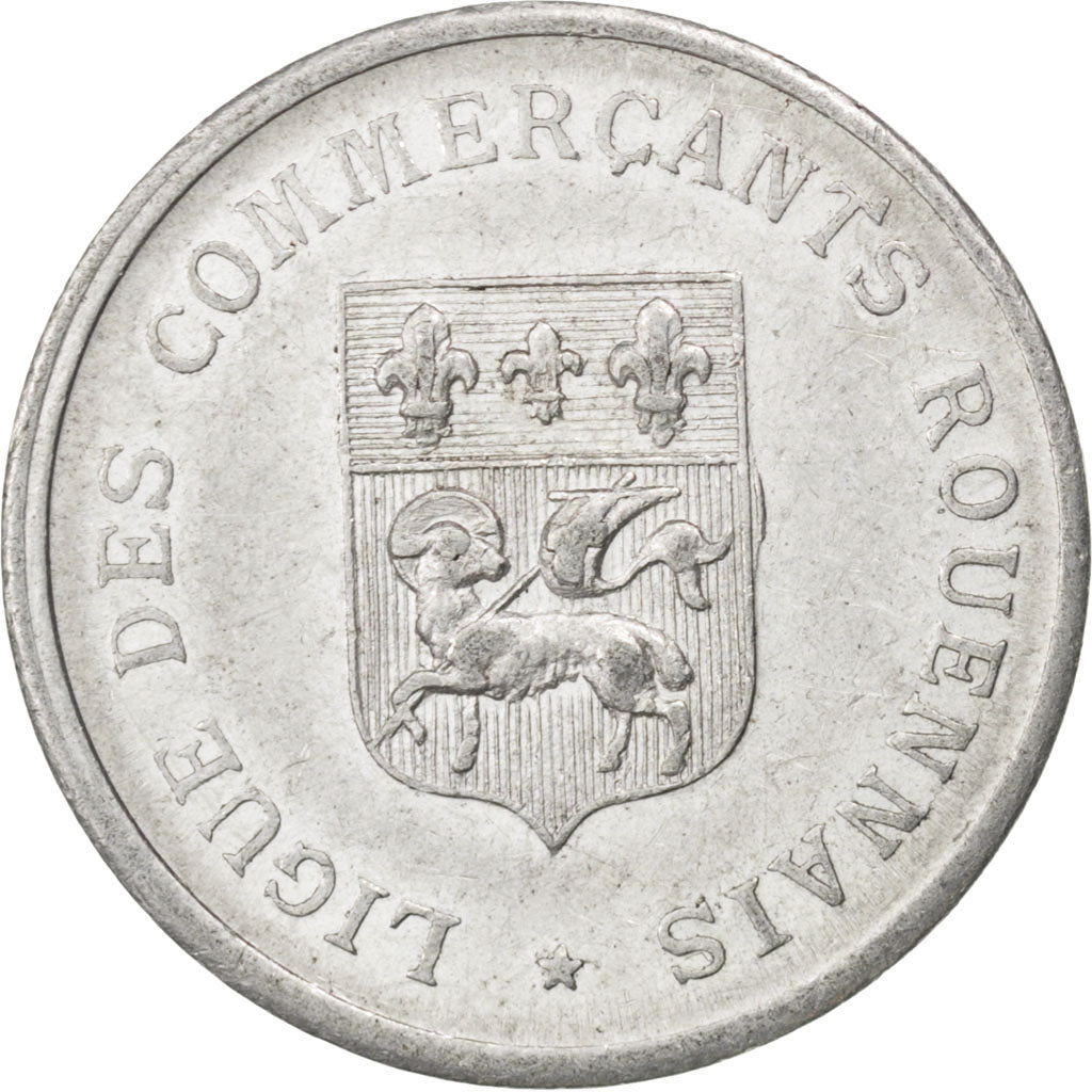 Rouen, Ligue des Commerçants, 10 Centimes 1920, Elie 15.2
