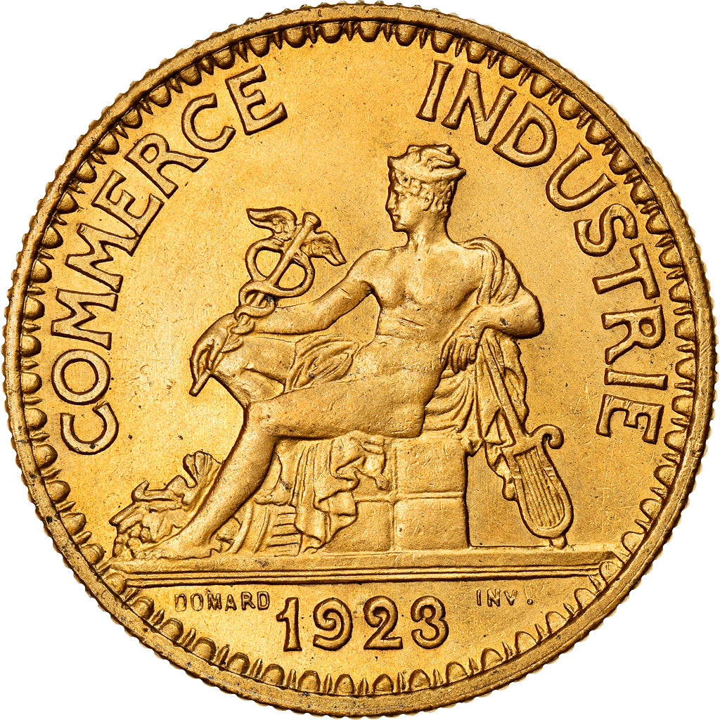 Munten, Frankrijk, Chambre de commerce, 2 Francs, 1923, Paris, PR+