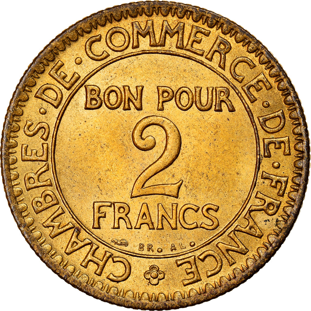 Moneta, Francia, Chambre de commerce, 2 Francs, 1922, Paris, SPL