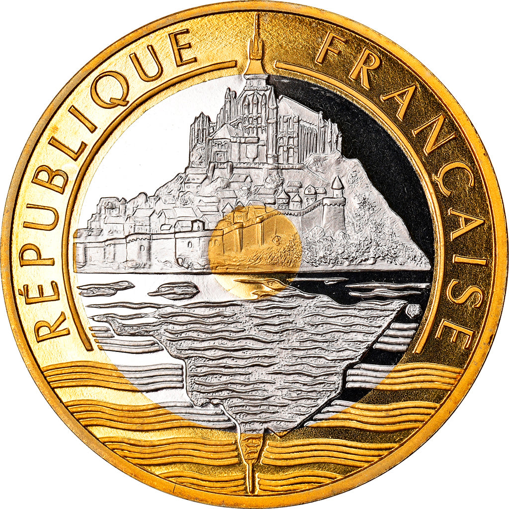 Münze, Frankreich, Mont Saint Michel, 20 Francs, 1995, Paris, Proof, STGL