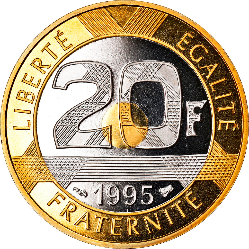 Münze, Frankreich, Mont Saint Michel, 20 Francs, 1995, Paris, Proof, STGL