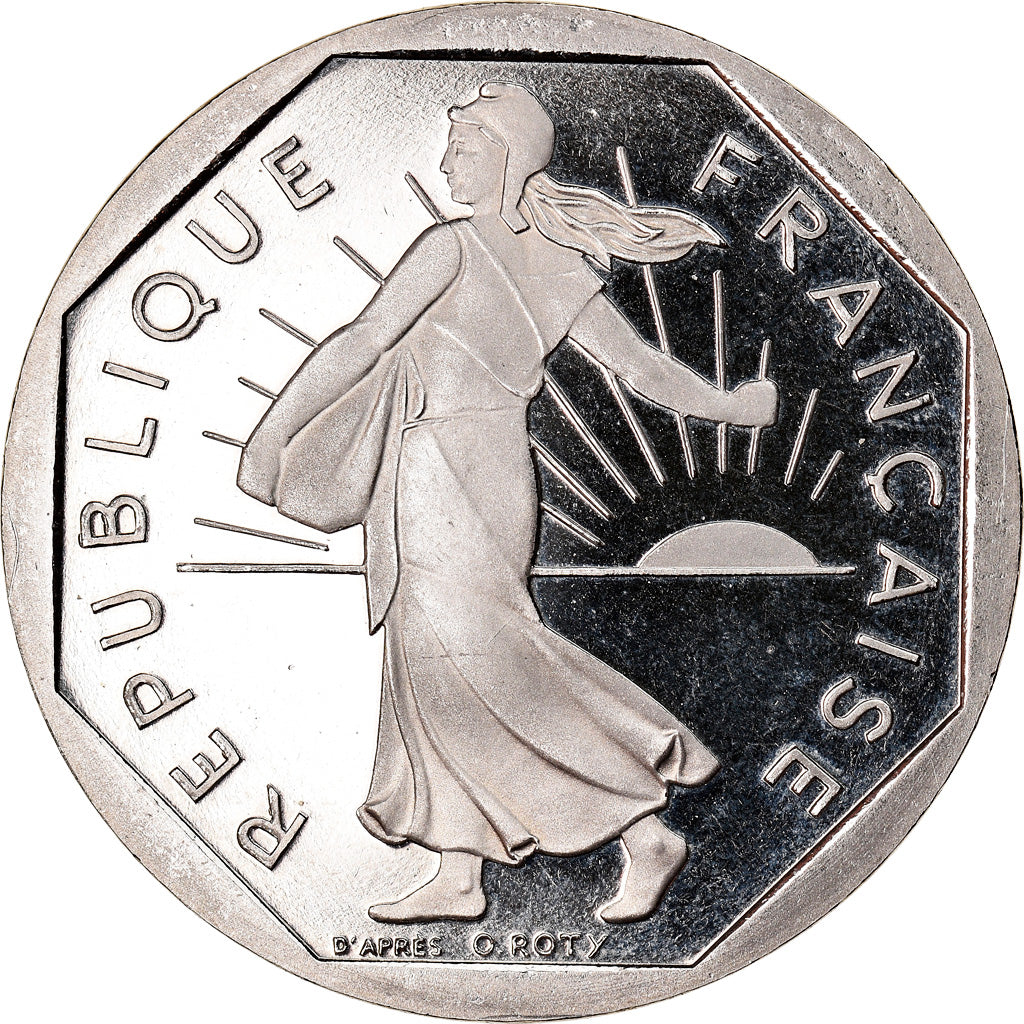 Münze, Frankreich, Semeuse, 2 Francs, 1999, Paris, Proof, UNZ+, Nickel