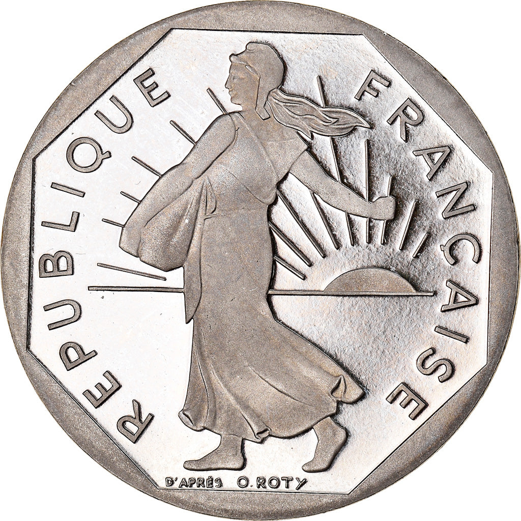 Munten, Frankrijk, Semeuse, 2 Francs, 1996, Paris, Proof, UNC, Nickel, KM:942.2