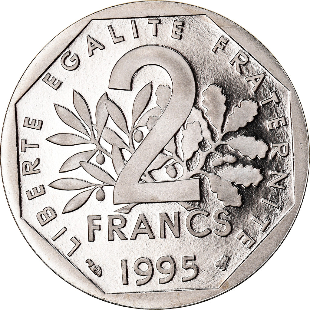 Monnaie, France, Semeuse, 2 Francs, 1995, Paris, Proof, SPL+, Nickel