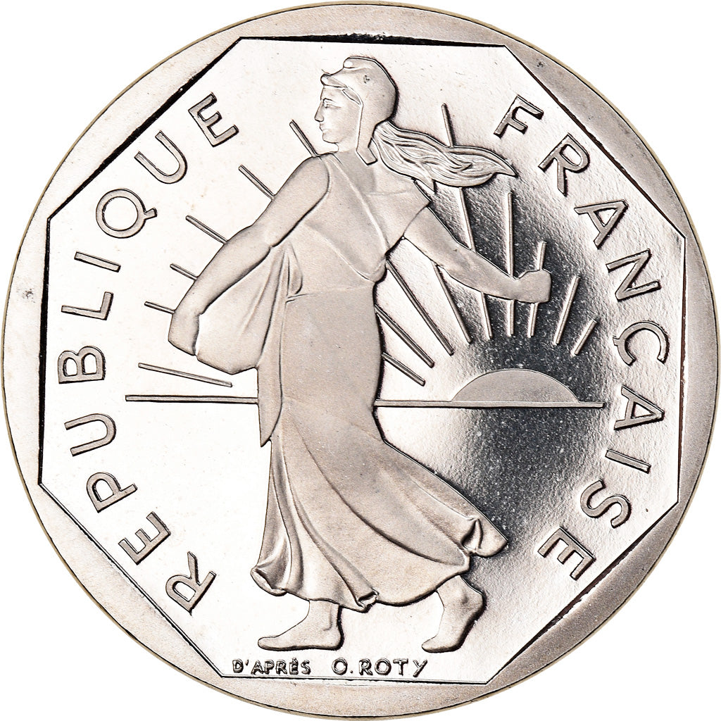 Moneta, Francia, Semeuse, 2 Francs, 1993, Proof, SPL+, Nichel, KM:942.2