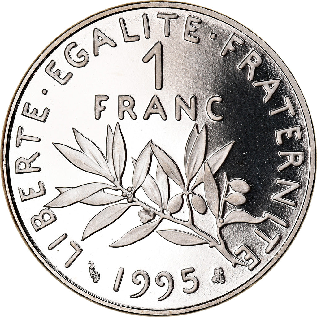 Moeda, França, Semeuse, Franc, 1995, Paris, Proof, MS(64), Níquel, KM:925.1