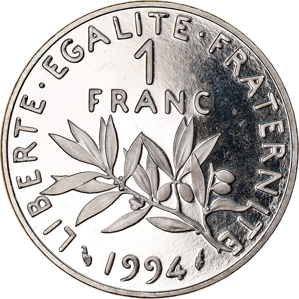 Münze, Frankreich, Semeuse, Franc, 1994, Paris, Proof, UNZ+, Nickel, KM:925.2