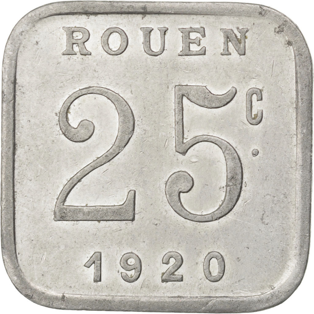 Coin, France, 25 Centimes, 1920, EF(40-45), Aluminium, Elie:15.3