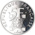 Coin, France, Tour Eiffel, 5 Francs, 1989, Paris, BE, MS(64), Silver, KM:968a