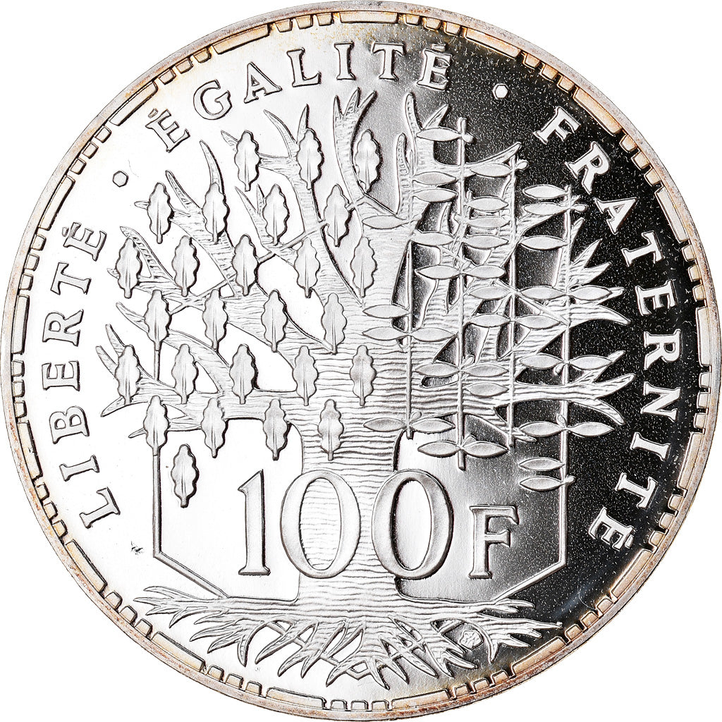 Moneta, Francia, Panthéon, 100 Francs, 1995, Paris, Proof, SPL+, Argento