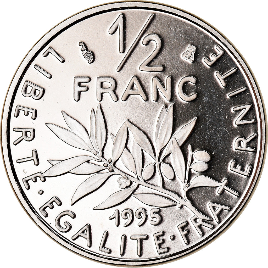 Monnaie, France, Semeuse, 1/2 Franc, 1995, Proof, SPL+, Nickel, Gadoury:429a