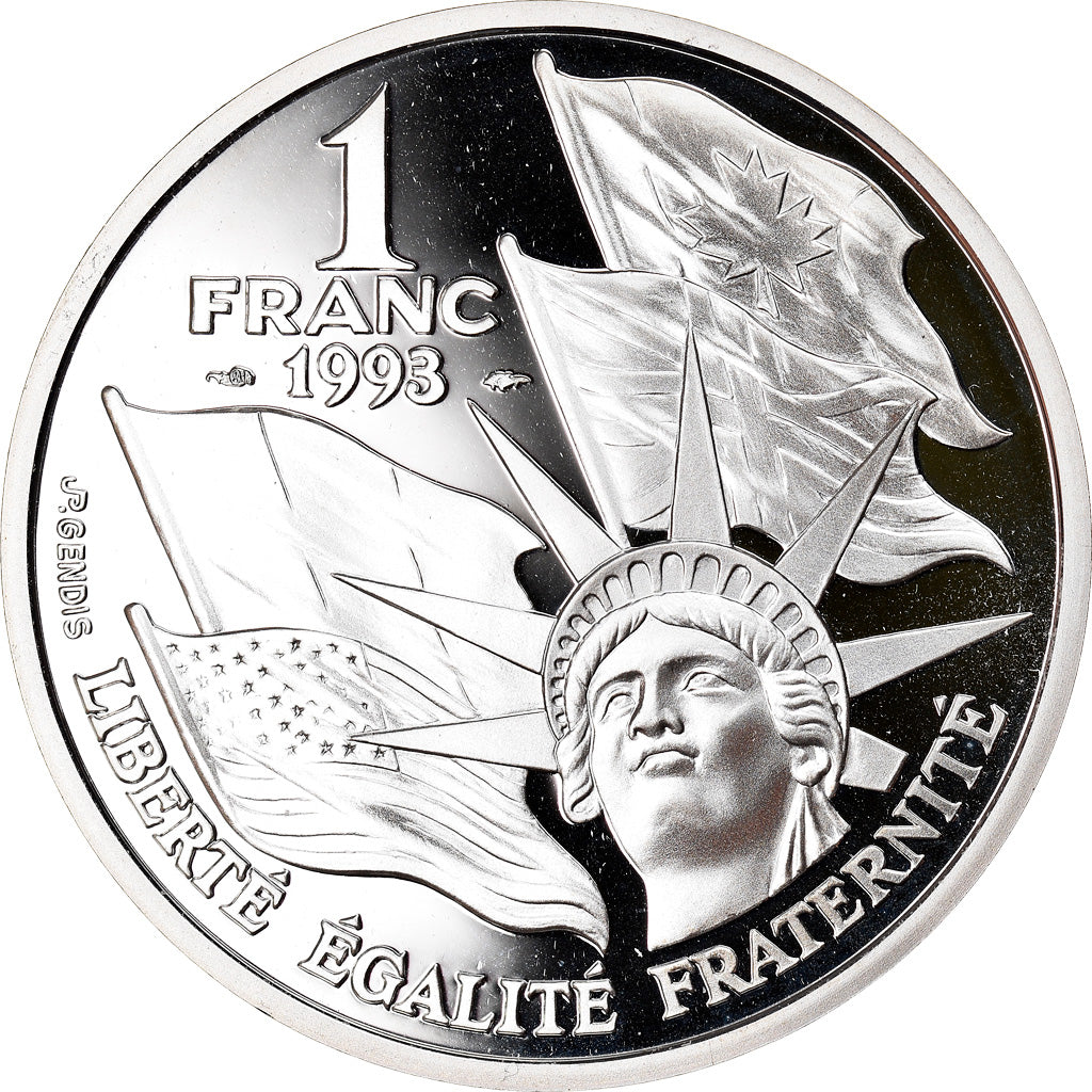 Moneta, Francia, Franc, 1993, Paris, BE, FDC, Argento, KM:1014, Gadoury:C38