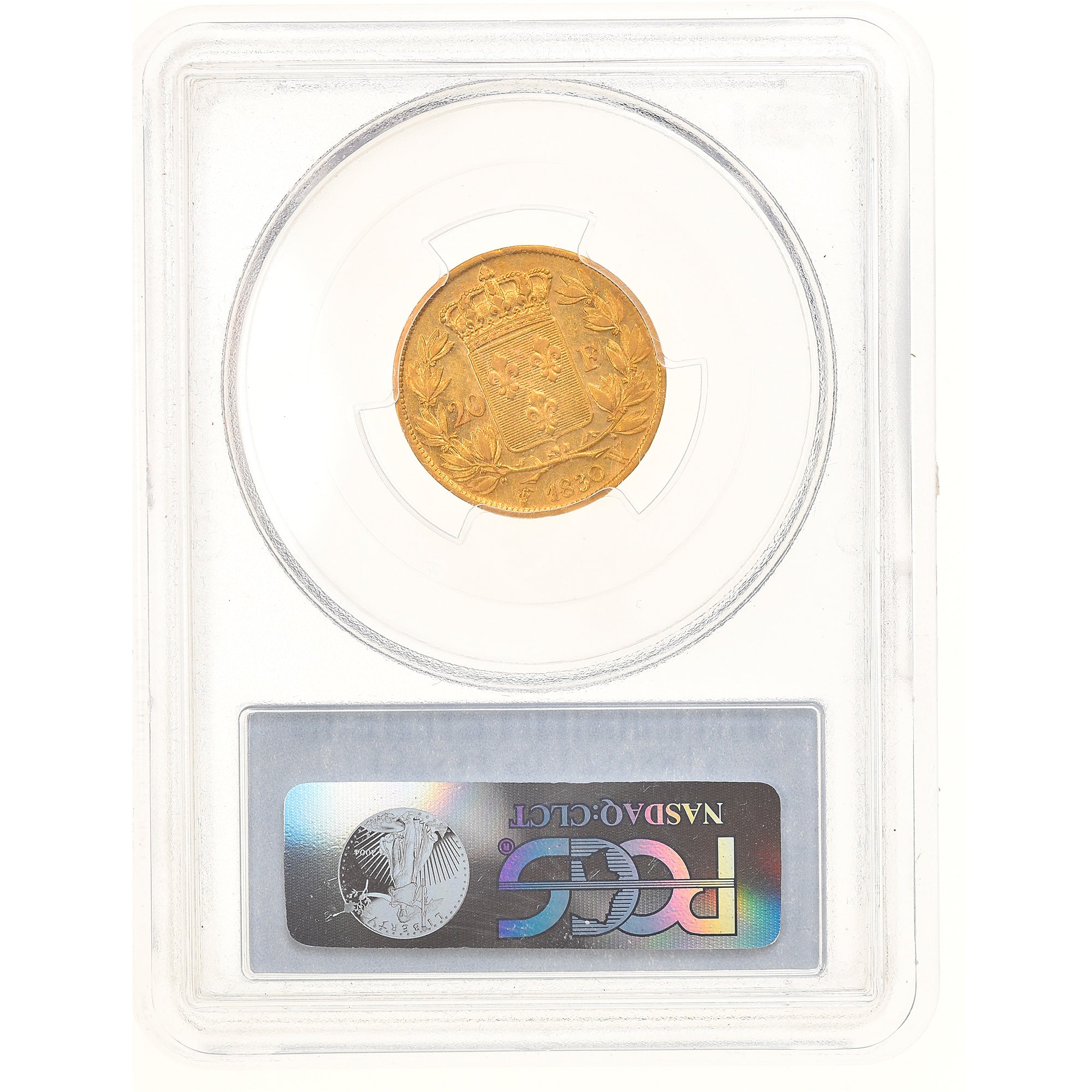 Moneta, Francia, Charles X, 20 Francs, 1830, Lille, PCGS, AU50, BB+, Oro