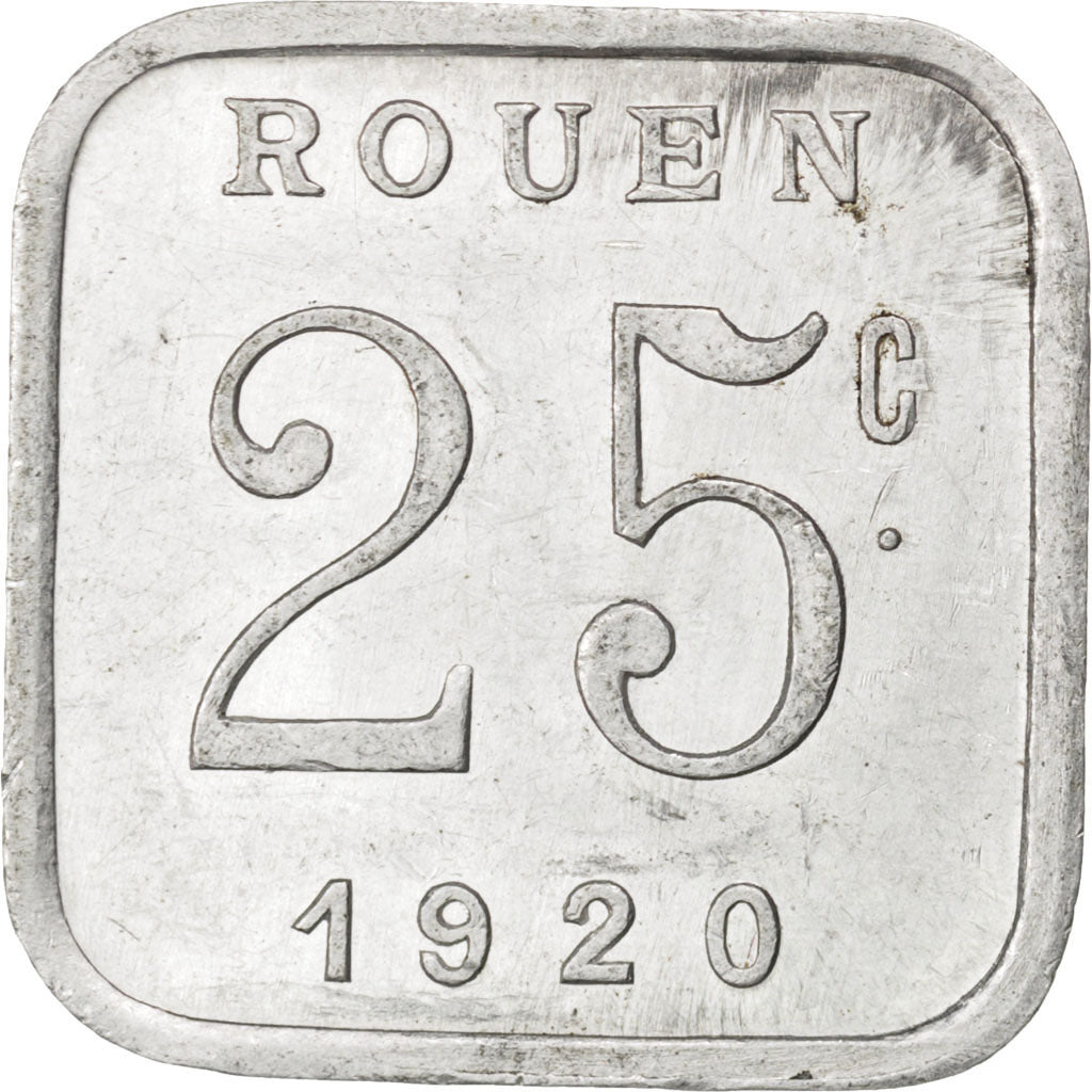 Coin, France, 25 Centimes, 1920, AU(50-53), Aluminium, Elie:15.3