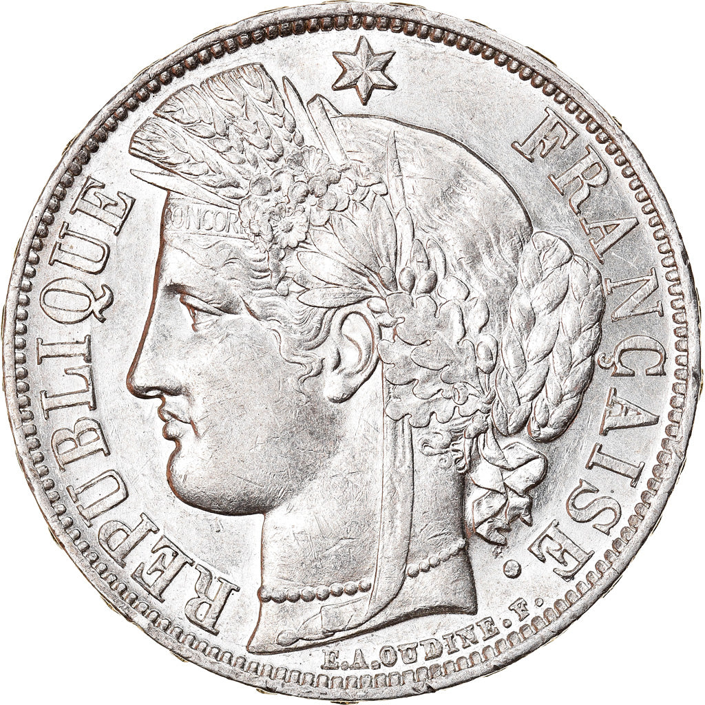 Moneta, Francia, Cérès, 5 Francs, 1870, Paris, SPL-, Argento, KM:819