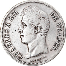 Monnaie, France, Charles X, 5 Francs, 1830, Marseille, TB+, Argent, Gadoury:644