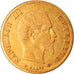 Moneda, Francia, Napoleon III, 5 Francs, 1858, Paris, BC+, Oro, KM:787.1