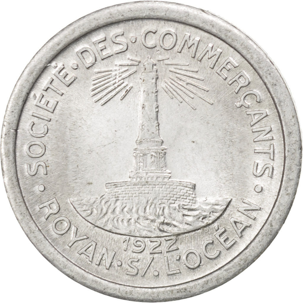 France, 5 Centimes, 1922, AU(55-58), Aluminium, Elie #10.1, 0.90