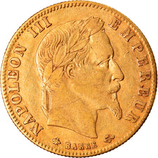 Moneta, Francia, Napoleon III, Napoléon III, 5 Francs, 1864, Paris, BB, Oro