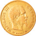 Moneda, Francia, Napoleon III, 10 Francs, 1859, Paris, BC+, Oro, KM:784.3