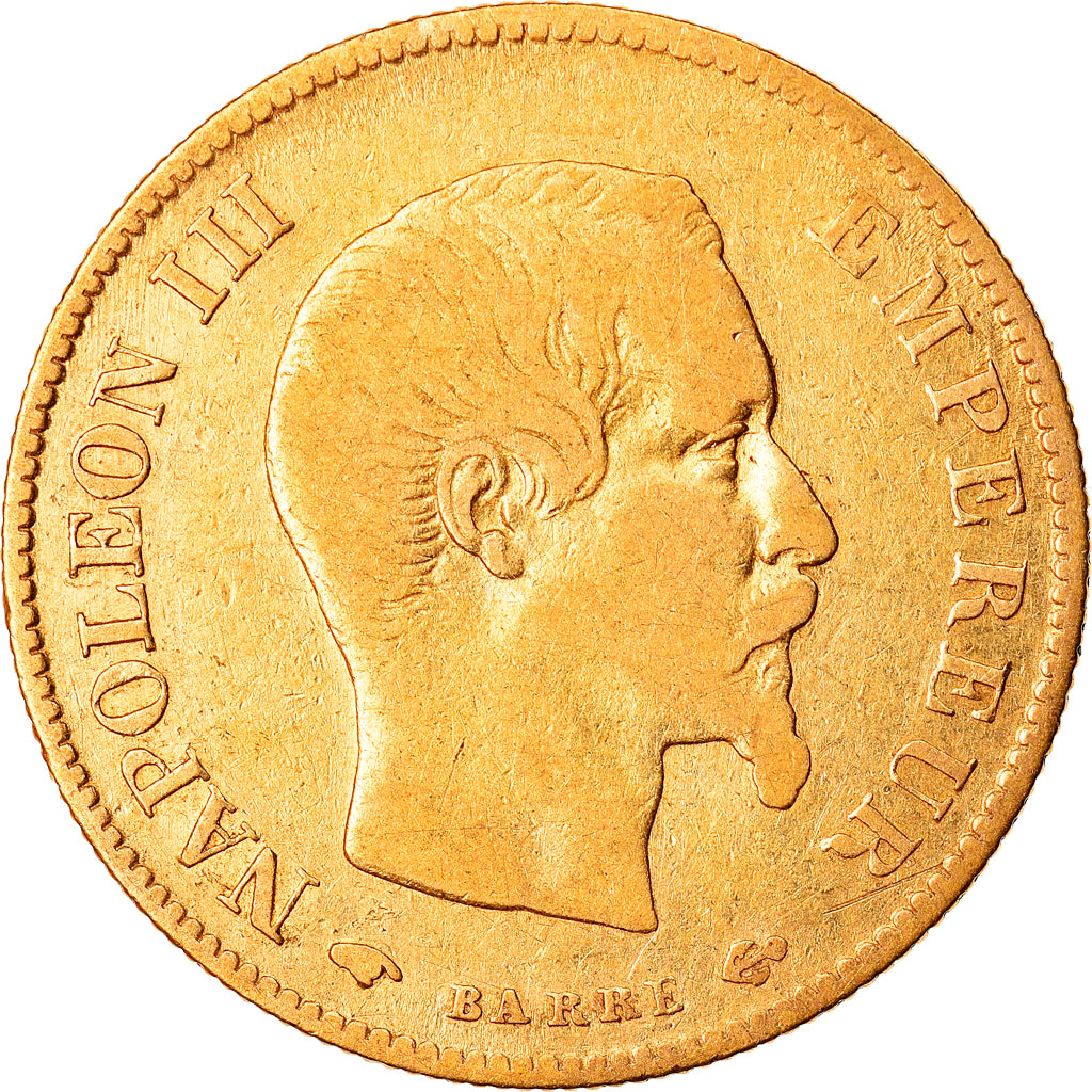Munten, Frankrijk, Napoleon III, 10 Francs, 1859, Paris, FR, Goud, KM:784.3