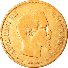 Munten, Frankrijk, Napoleon III, 10 Francs, 1859, Paris, FR, Goud, KM:784.3