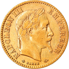 Moneta, Francia, Napoleon III, Napoléon III, 10 Francs, 1863, Paris, BB, Oro
