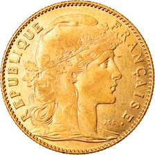 Moneta, Francia, Marianne, 10 Francs, 1900, Paris, BB, Oro, KM:846, Gadoury:1017