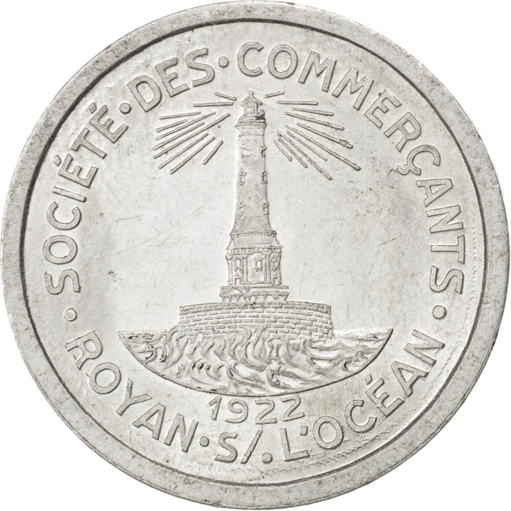 France, 10 Centimes, 1922, AU(55-58), Aluminium, Elie #10.2, 1.32