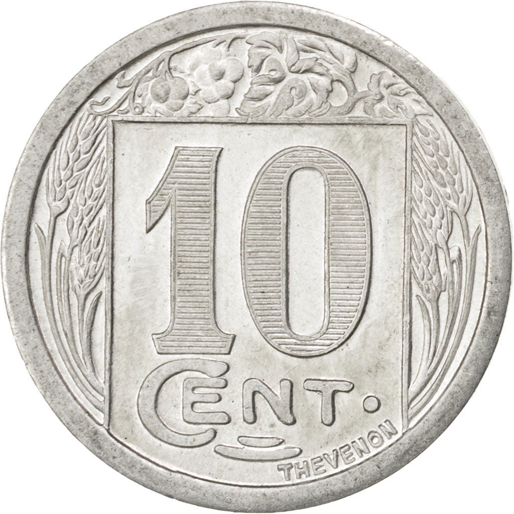 France, 10 Centimes, 1922, AU(55-58), Aluminium, Elie #10.2, 1.32