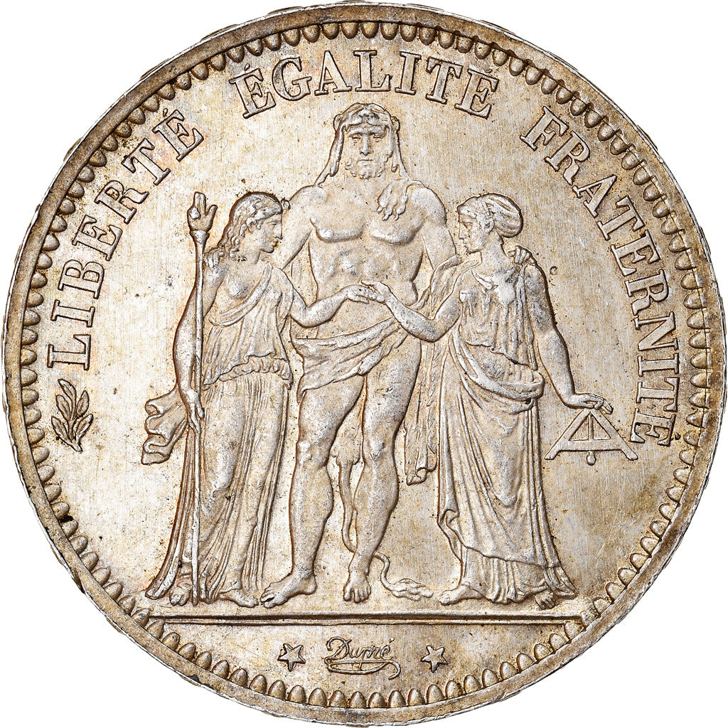 Moneta, Francia, Hercule, 5 Francs, 1873, Paris, SPL-, Argento, KM:820.1