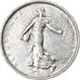 Munten, Frankrijk, Semeuse, 5 Francs, 1967, Paris, ZF, Zilver, KM:926